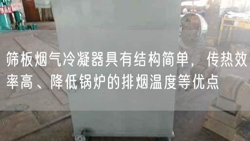 篩板煙氣冷凝器具有結(jié)構(gòu)簡單，傳熱效率高、降低鍋爐的排煙溫度等優(yōu)點(diǎn)